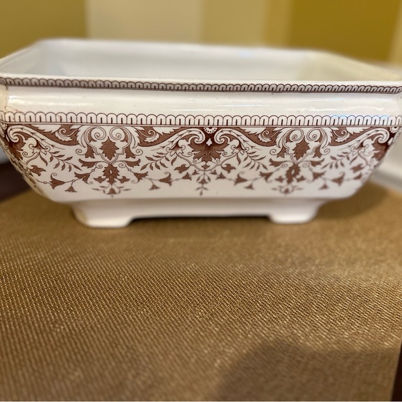 Antique T & R Boote TOURNAY Soup Tureen Brown Transferware , 1885 Aesthetic Move - Picture 13 of 13